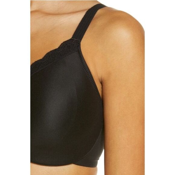 NWT Chantelle C Comfort Full Coverage Molded Underwire Bra in Black Size 42F - Picture 4 of 9
